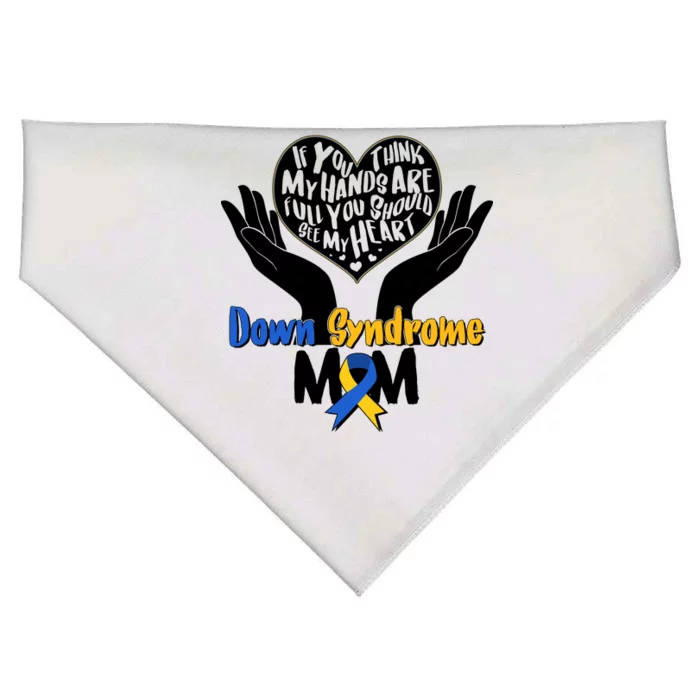 My Heart is Full - Down Syndrome Mom USA-Made Doggie Bandana