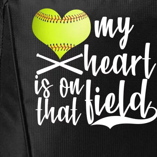 My Heart Is On That Field Baseball City Backpack