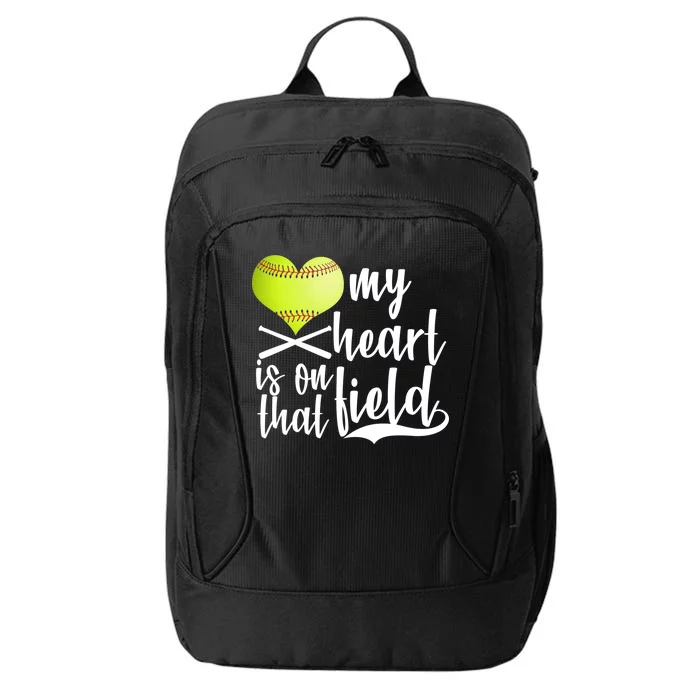 My Heart Is On That Field Baseball City Backpack