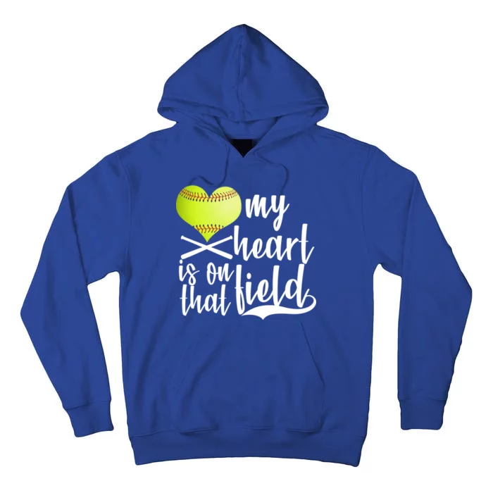 My Heart Is On That Field Baseball Tall Hoodie