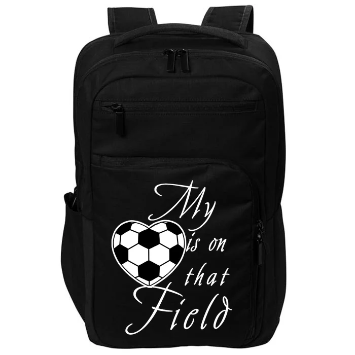 My Heart Is On that Field Cute Soccer Impact Tech Backpack