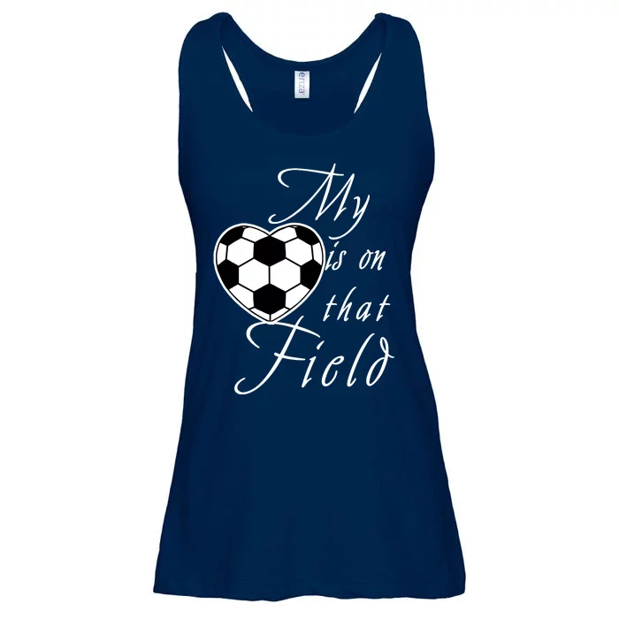 My Heart Is On that Field Cute Soccer Ladies Essential Flowy Tank