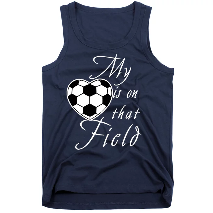 My Heart Is On that Field Cute Soccer Tank Top