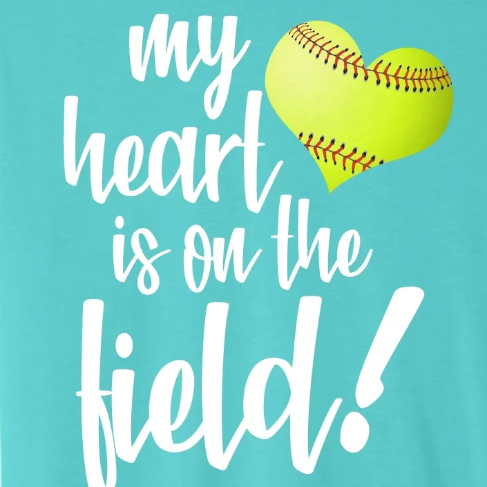 My Heart Is On The Field Baseball Player ChromaSoft Performance T-Shirt