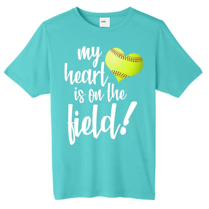 My Heart Is On The Field Baseball Player ChromaSoft Performance T-Shirt