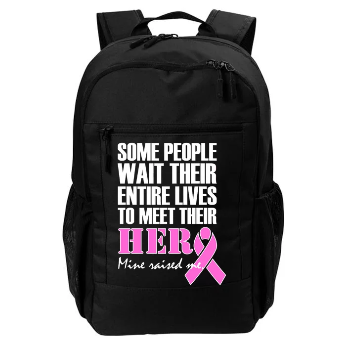 My Hero Raised Me Breast Cancer Awareness Daily Commute Backpack