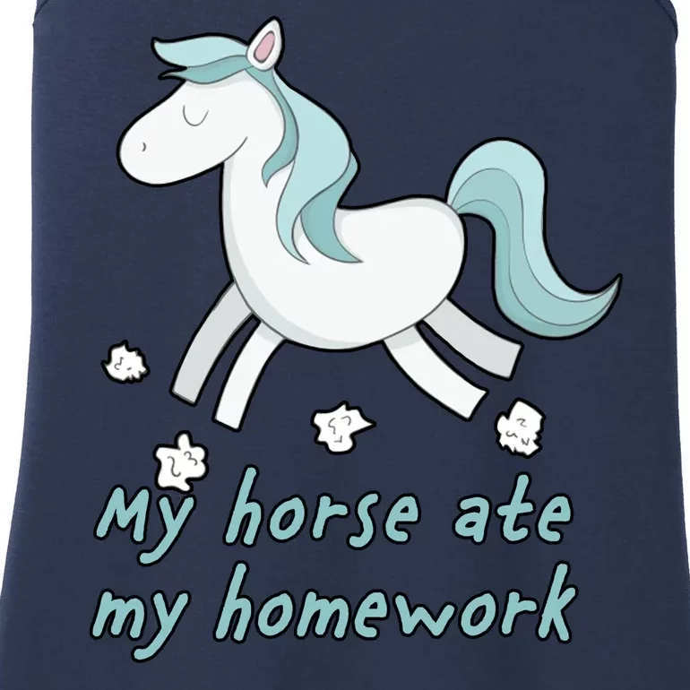 My Horse Ate My Homework Ladies Essential Tank