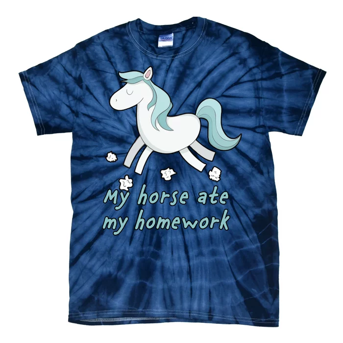 My Horse Ate My Homework Tie-Dye T-Shirt