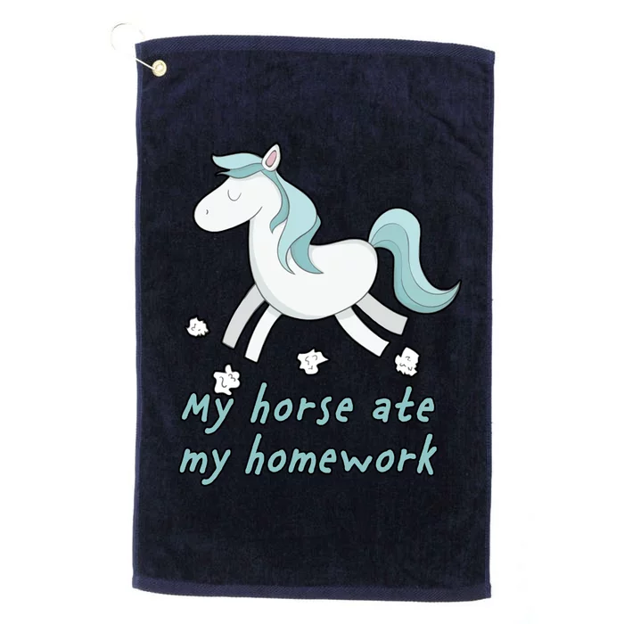 My Horse Ate My Homework Platinum Collection Golf Towel