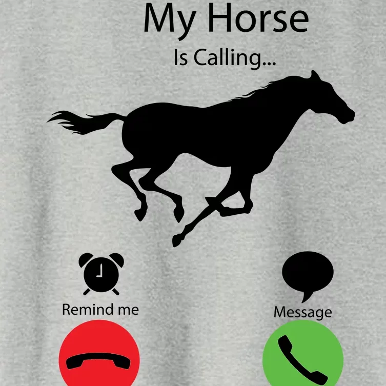 My Horse Is Calling Women's Crop Top Tee