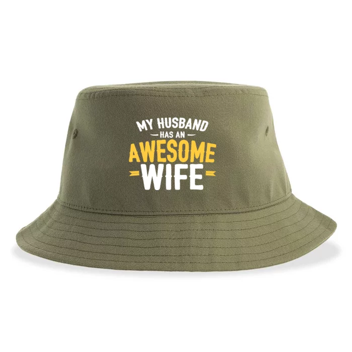 My Husband Has An Awesome Wife Sustainable Bucket Hat