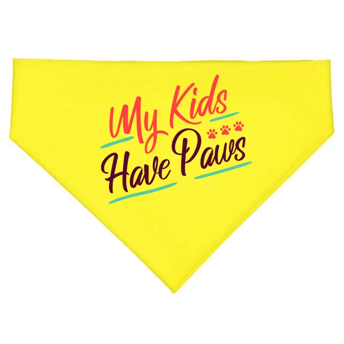 My Kids Have Paws Pet Owner USA-Made Doggie Bandana