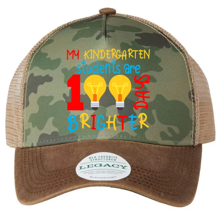 My Kindergarten Student Are 100 Days Brighter Legacy Tie Dye Trucker Hat