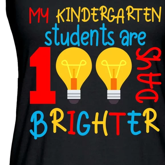 My Kindergarten Student Are 100 Days Brighter Ladies Essential Flowy Tank