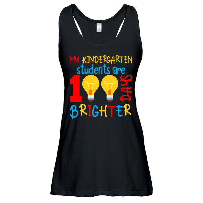 My Kindergarten Student Are 100 Days Brighter Ladies Essential Flowy Tank