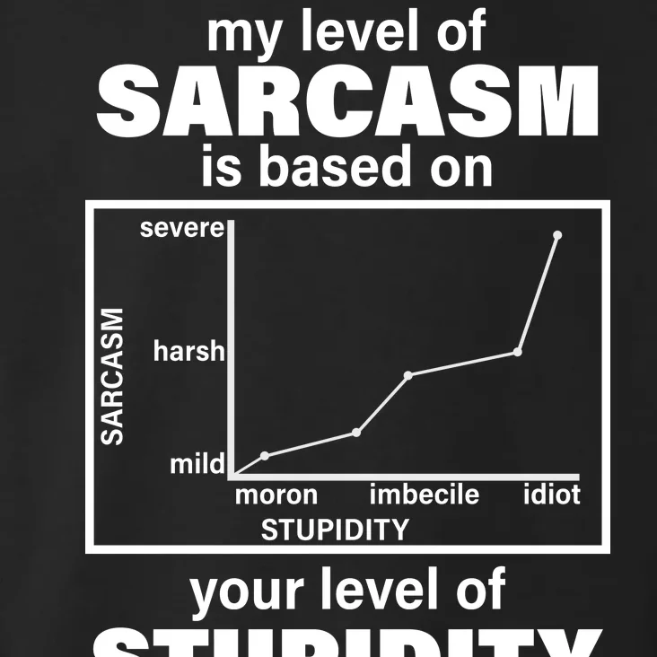 My Level Of Sarcasm Depends On Your Level Of Stupidity Toddler Hoodie