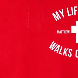 My Lifeguard Walks on Water - Matthew 14:22-32 Jesus Cross Softstyle Adult Sport Polo