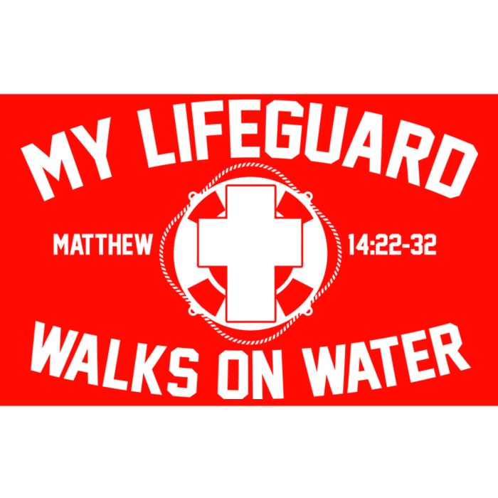 My Lifeguard Walks On Water Jesus Saves Bumper Sticker