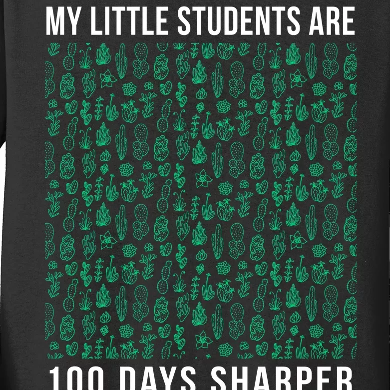 My Little Students Are 100 Days Sharper Kids Long Sleeve Shirt