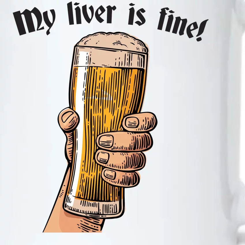 My Liver Is Fine Black Color Changing Mug