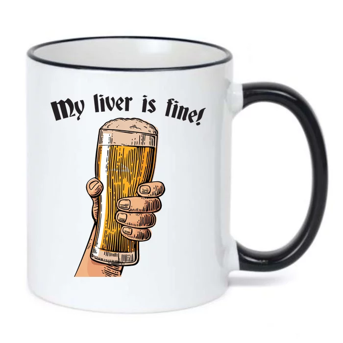 My Liver Is Fine Black Color Changing Mug