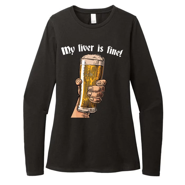 My Liver Is Fine Womens CVC Long Sleeve Shirt