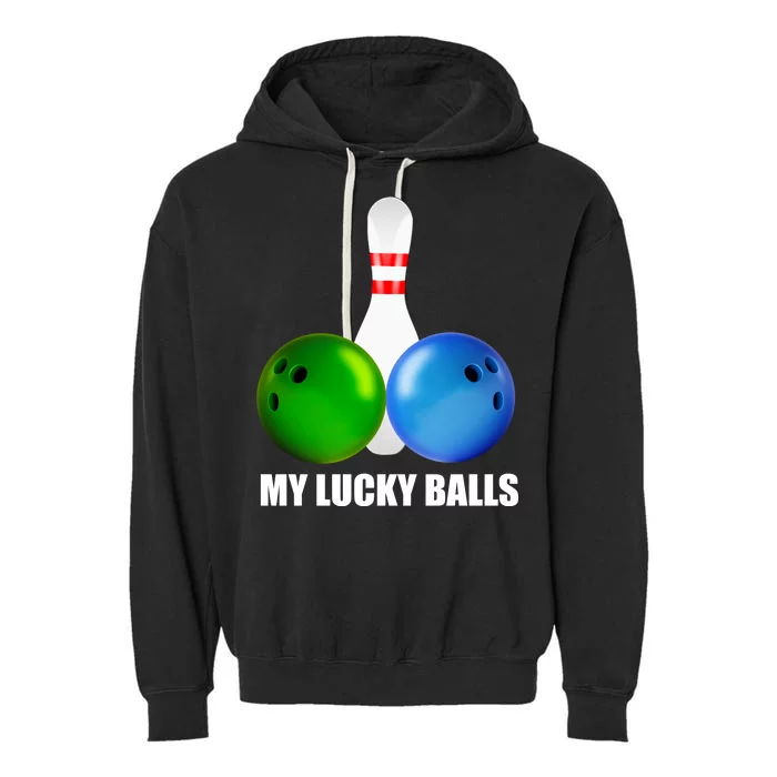 My Lucky Balls Garment-Dyed Fleece Hoodie