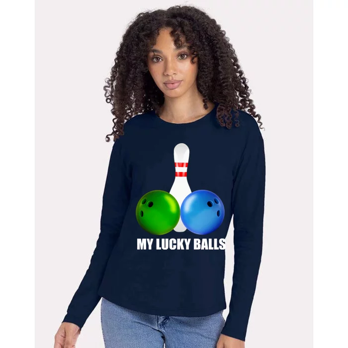 My Lucky Balls Womens Cotton Relaxed Long Sleeve T-Shirt