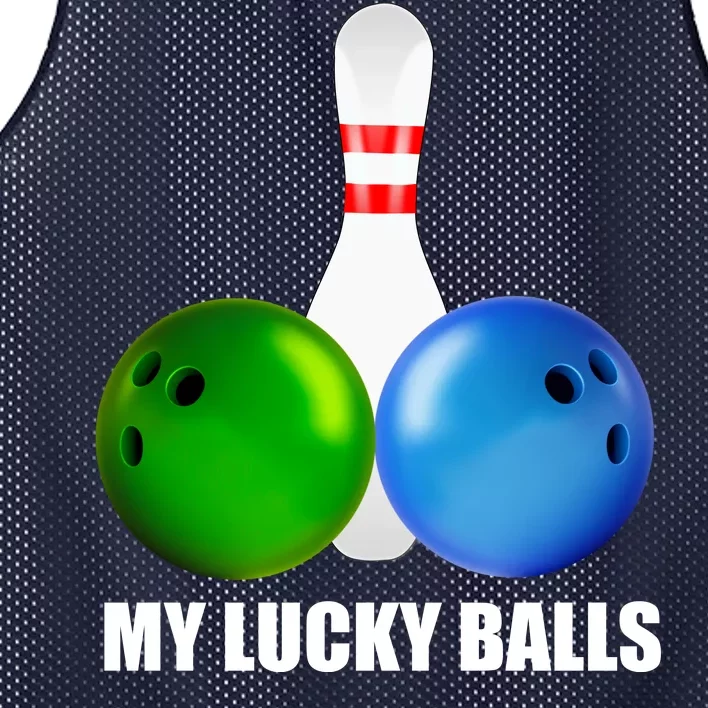 My Lucky Balls Mesh Reversible Basketball Jersey Tank