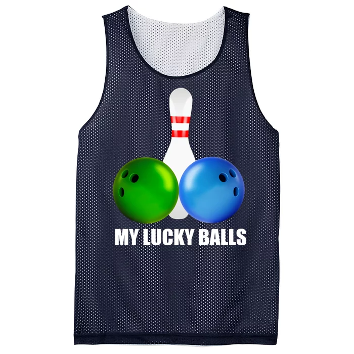 My Lucky Balls Mesh Reversible Basketball Jersey Tank