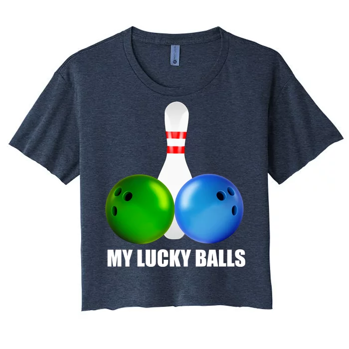 My Lucky Balls Women's Crop Top Tee