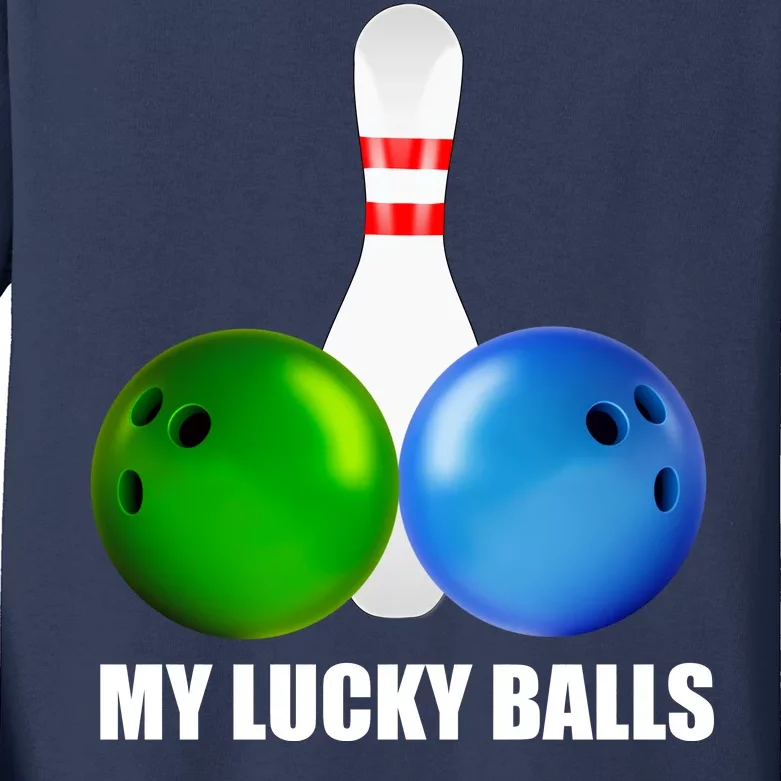 My Lucky Balls Kids Long Sleeve Shirt