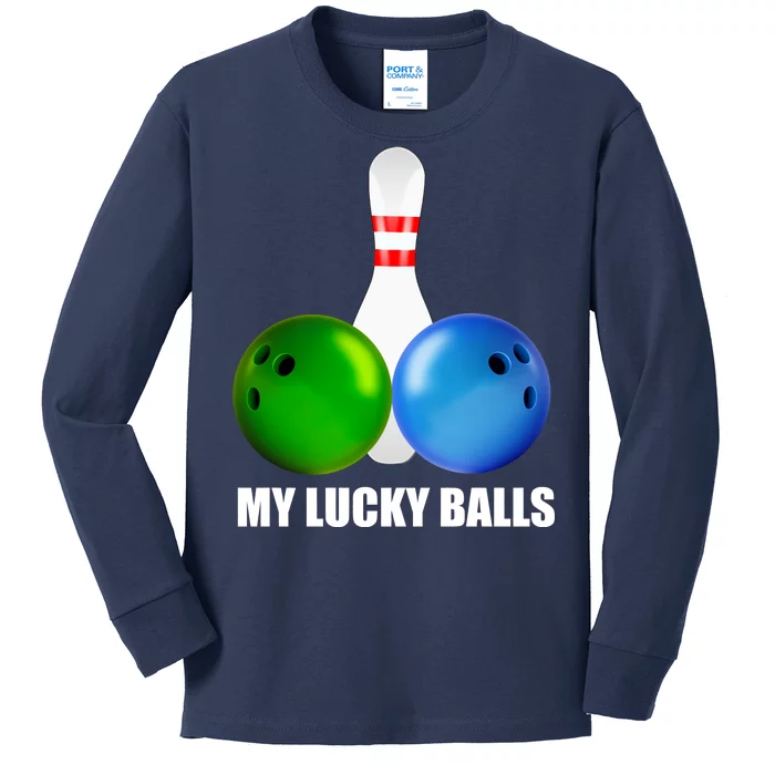 My Lucky Balls Kids Long Sleeve Shirt