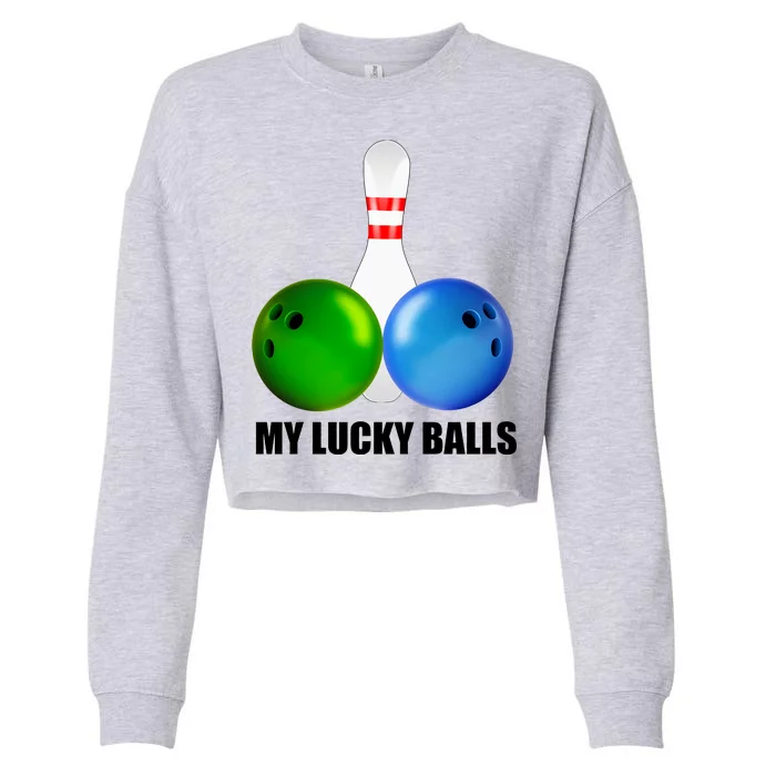 My Lucky Balls Cropped Pullover Crew