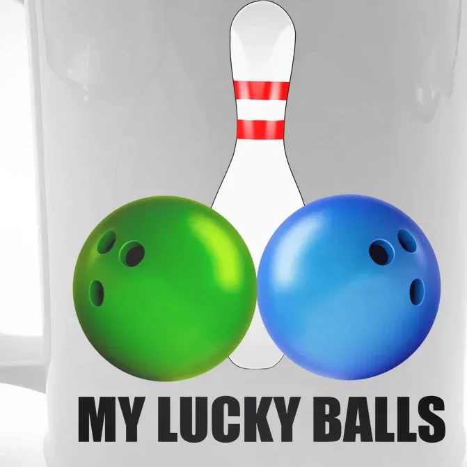 My Lucky Balls Front & Back Beer Stein