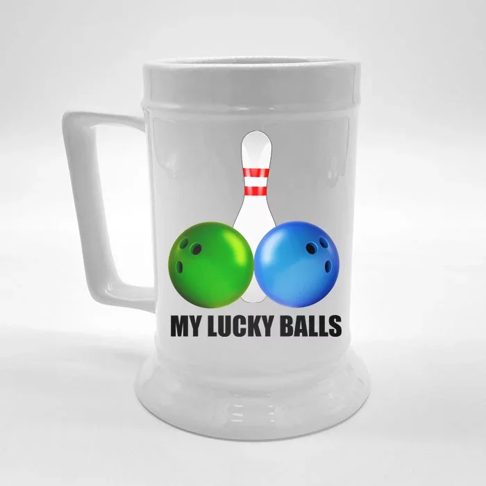 My Lucky Balls Front & Back Beer Stein