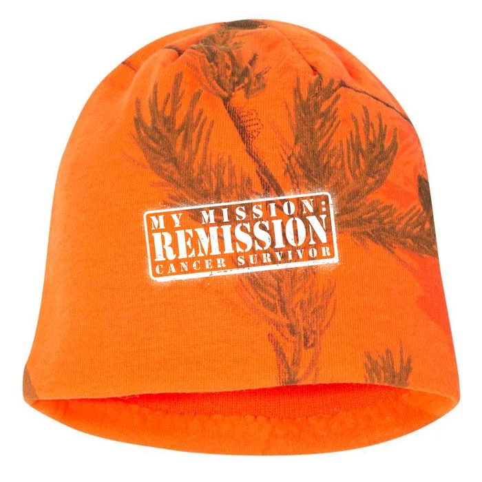 My Mission Remission Cancer Survivor Stamp Kati - Camo Knit Beanie