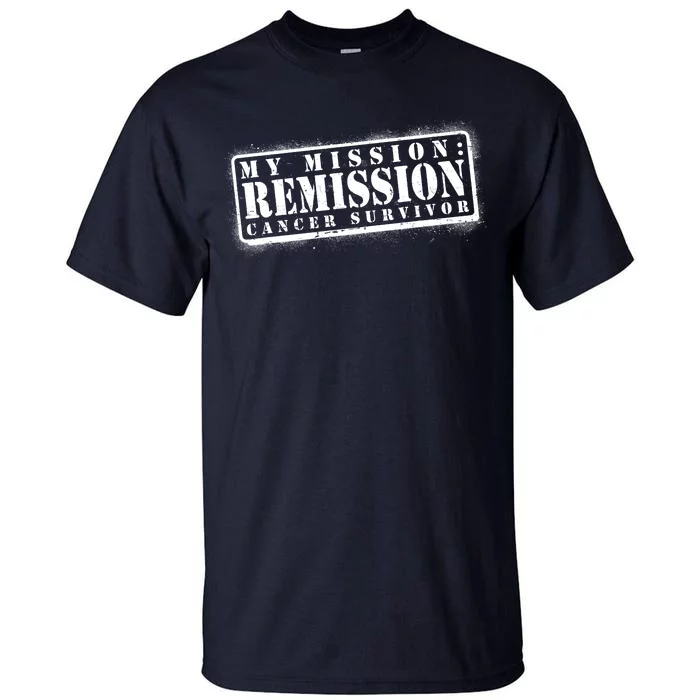 My Mission Remission Cancer Survivor Stamp Tall T-Shirt