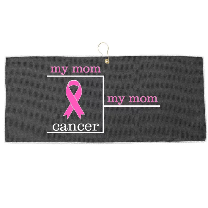 My Mom Cancer Bracket Large Microfiber Waffle Golf Towel