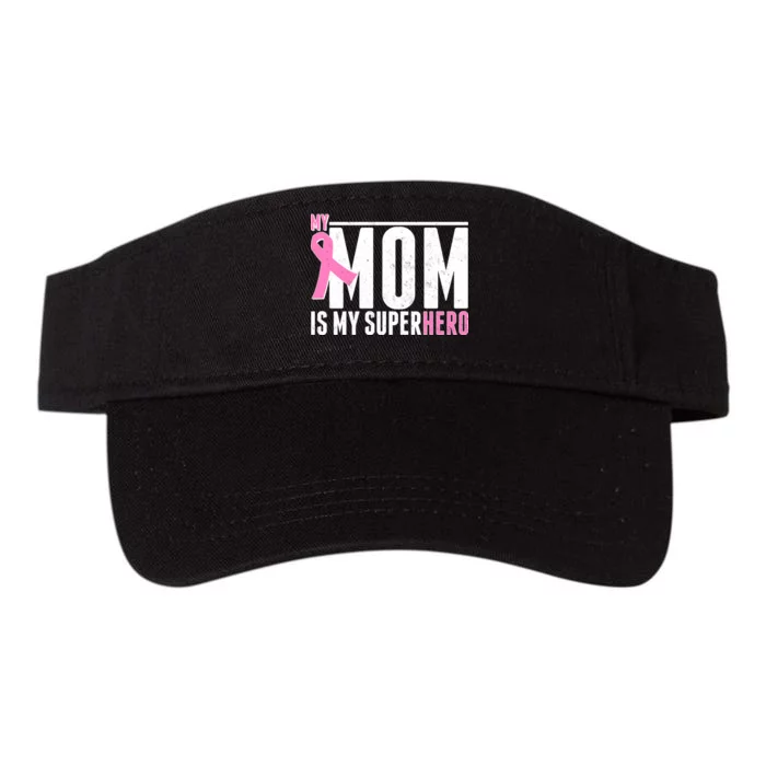 My Mom Is My Superhero Breast Cancer Valucap Bio-Washed Visor