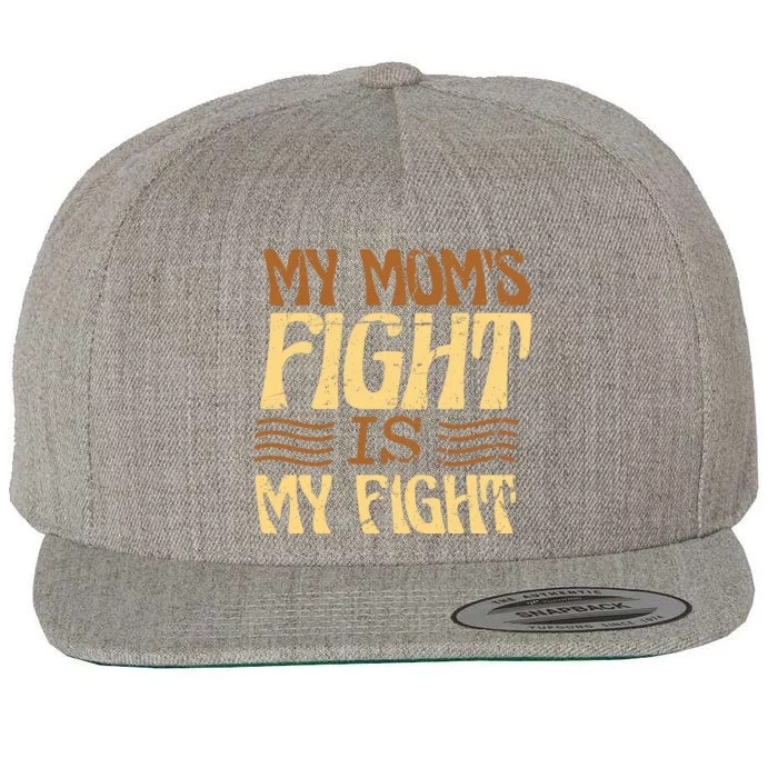 My Mom's Fight Is My Fight Wool Snapback Cap