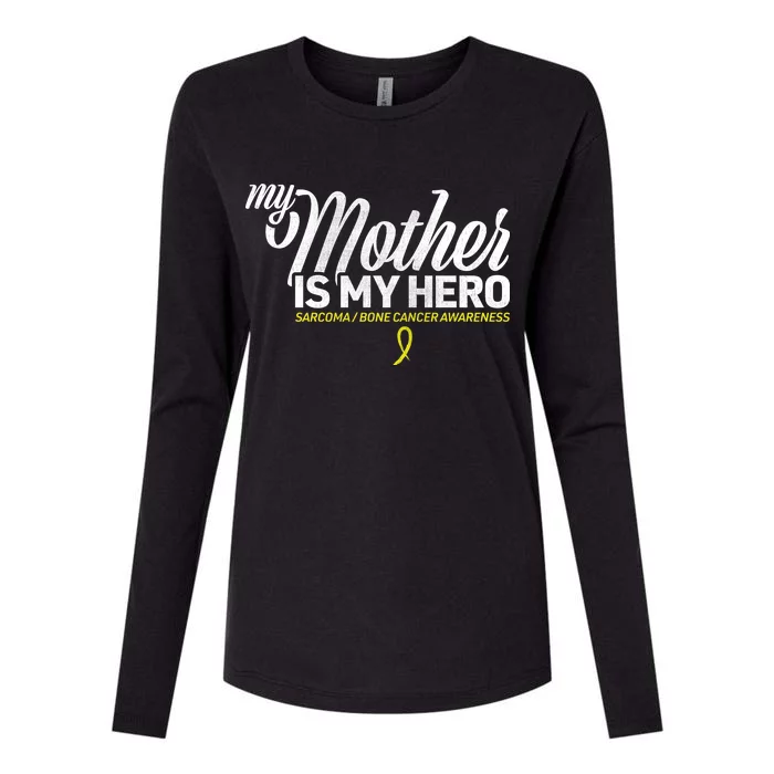 My Mother Is My Hero Sarcoma Awareness Womens Cotton Relaxed Long Sleeve T-Shirt