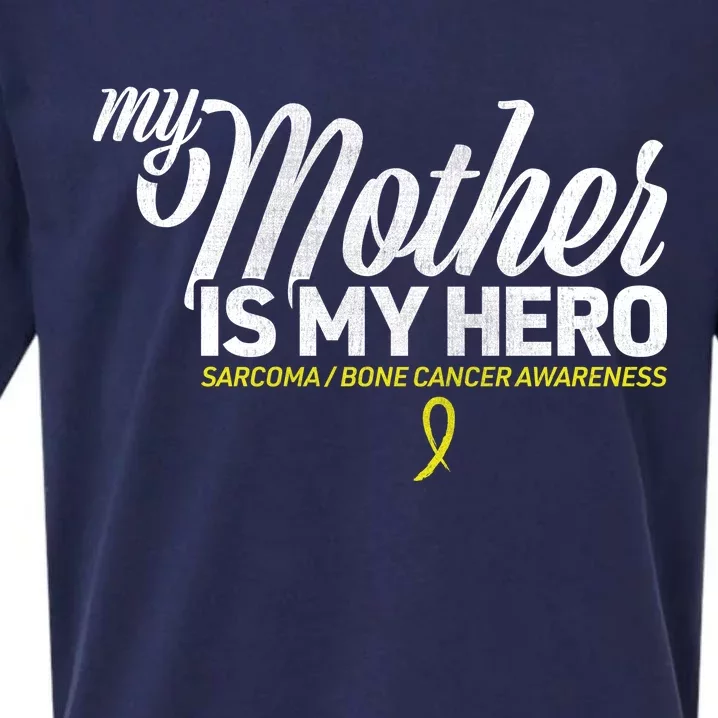 My Mother Is My Hero Sarcoma Awareness Sueded Cloud Jersey T-Shirt