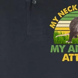 My Neck My Back My Anxiety Attack Vintage Opossum Softstyle Adult Sport Polo