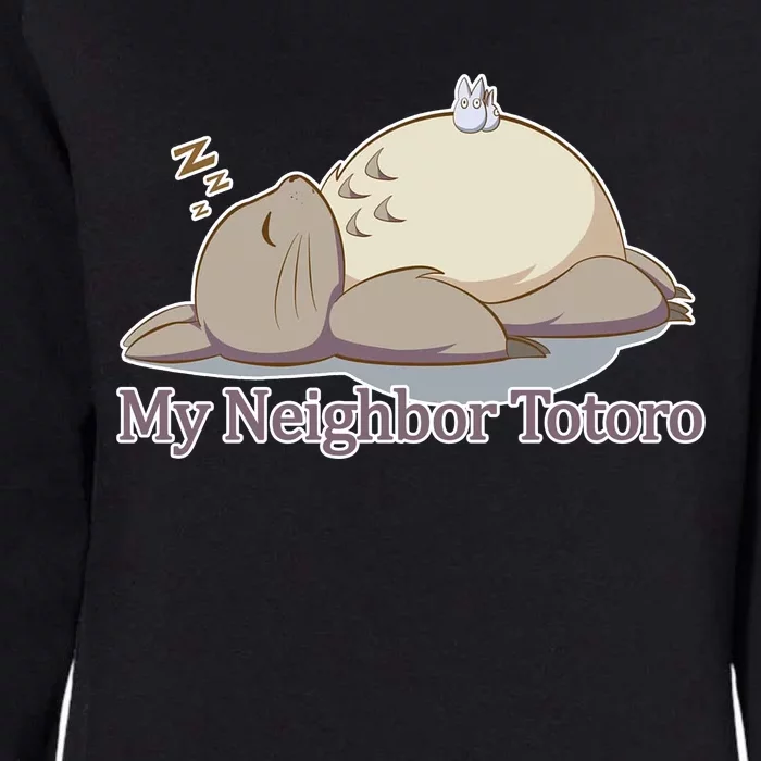 My Neighbor Totoro Sleepign Womens California Wash Sweatshirt