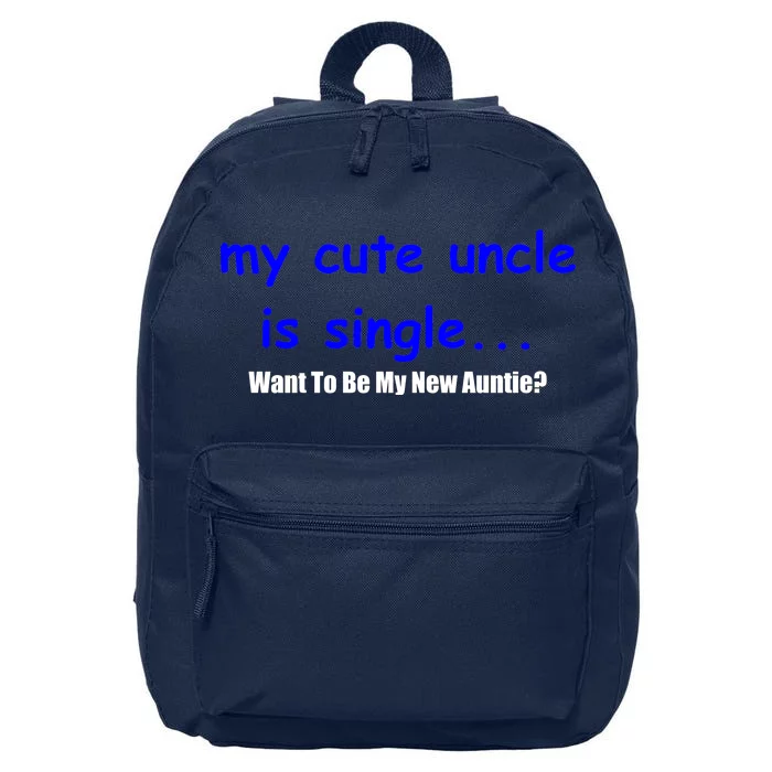 My New Uncle Is Single, Want To Be My New Auntie? 16 in Basic Backpack