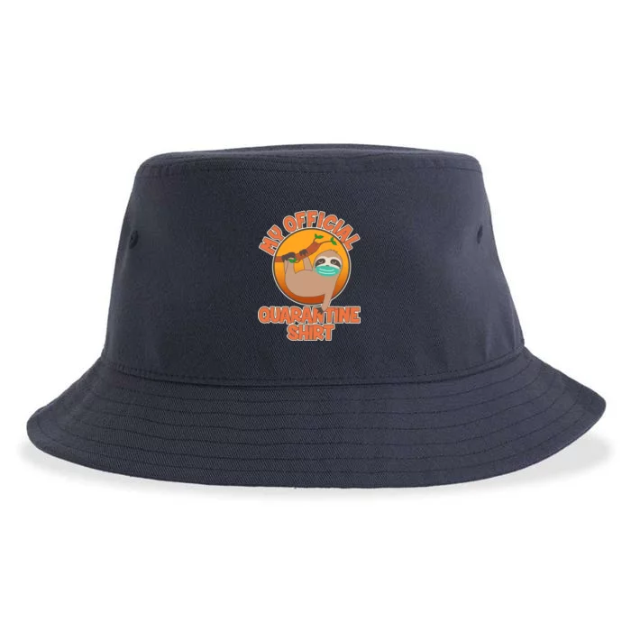 My Official Quarantine Shirt Sloth Sustainable Bucket Hat