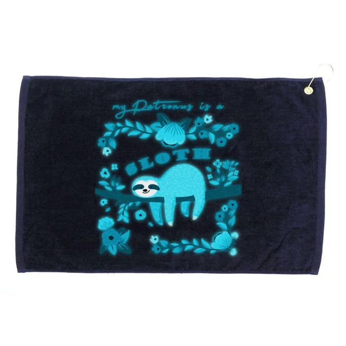 My Patronsus Is A Sloth Funny Grommeted Golf Towel