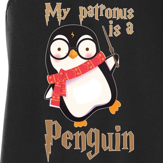 My Patronus Is a Penguin Women's Racerback Tank