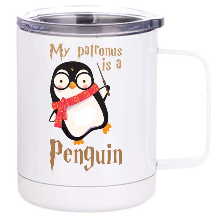 My Patronus Is a Penguin Front & Back 12oz Stainless Steel Tumbler Cup